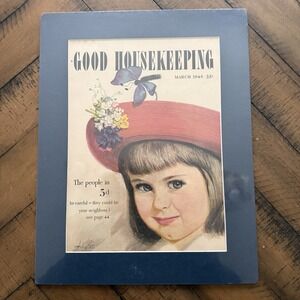 Good Housekeeping March 1948 Cover Alex Ross Signed